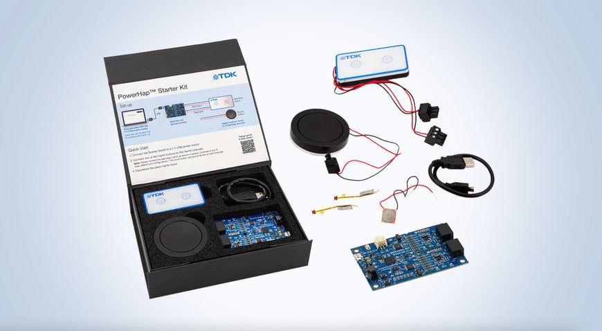 TDK RELEASES POWERHAP DEVELOPMENT STARTER KIT FOR HAPTIC FEEDBACK